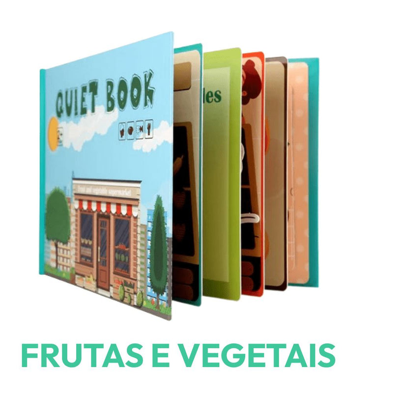 QuietBook - Livro Interativo Montessori + Brinde Supresa Exclusivo